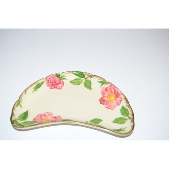 Vtg Franciscan Desert Rose Crescent Bone Dish Side Plate Gladding McBean USA - Picture 2 of 6